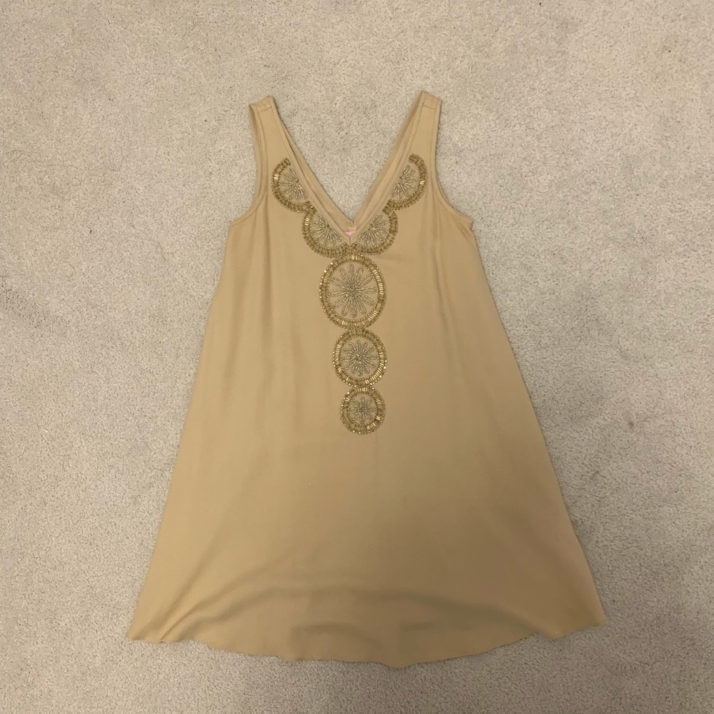 Gold Lilly Pulitzer Dress